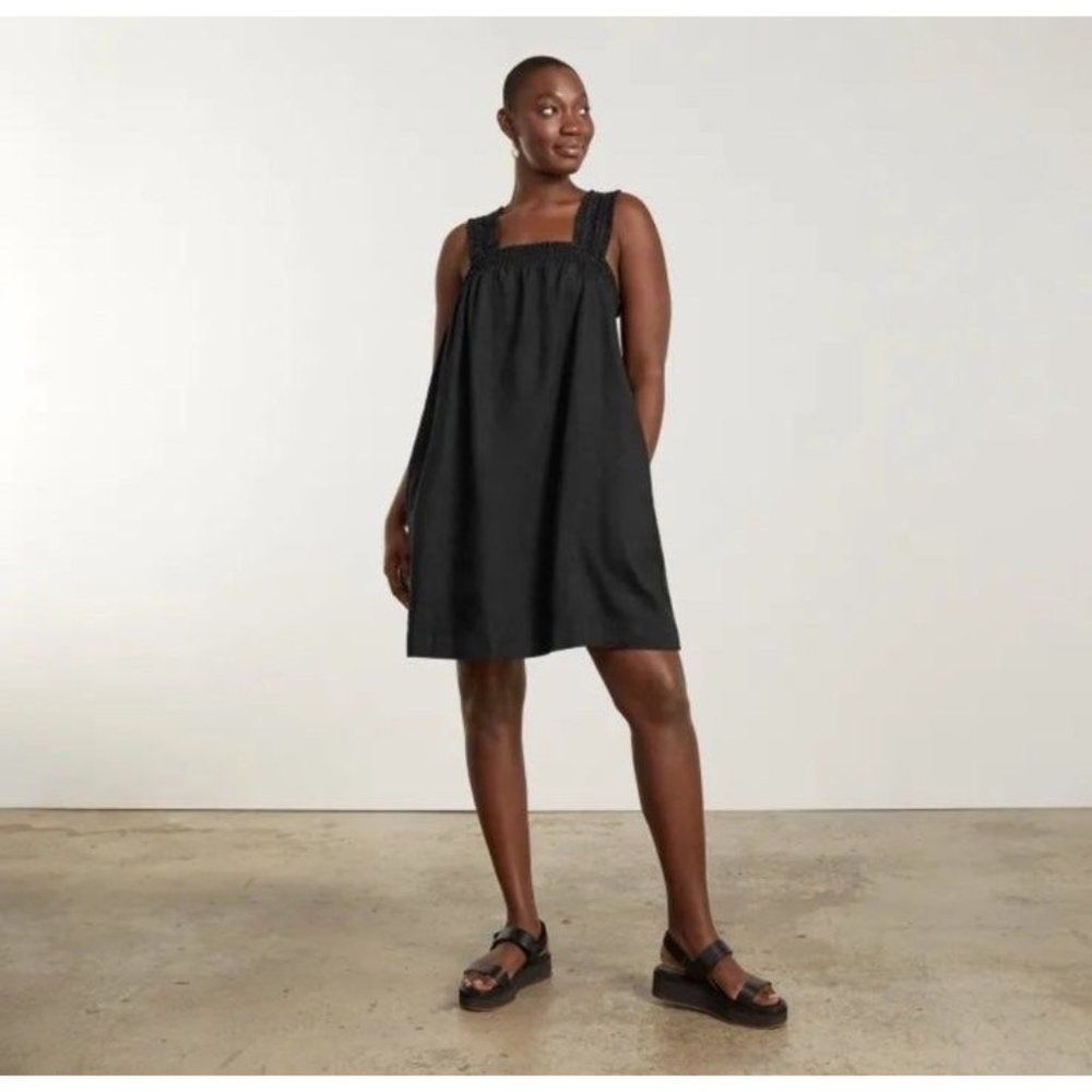 Everlane Smocked Linen Dress